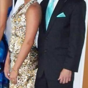 Animal print with beads and sequins